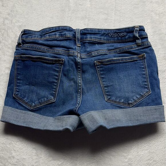 Vigoss Denim Jean Marley Shorts Women's Distressed Stretch Medium Wash Sz 27 - Picture 11 of 14